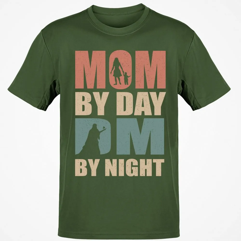 Mom By Day DM By Night Classic Unisex T-Shirt - Military Green - 6