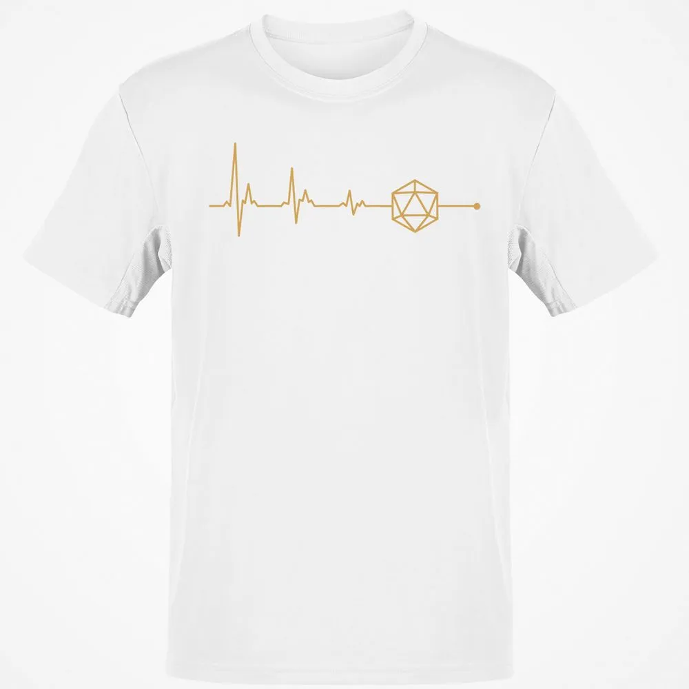 D20 Dice is my Life T-Shirt - White - 12