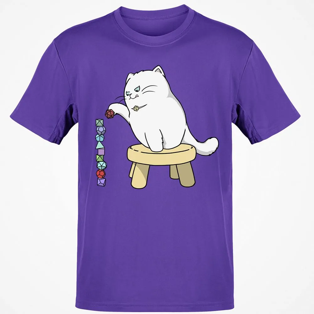 Cat Stacking Dice T-Shirt - Purple - 9
