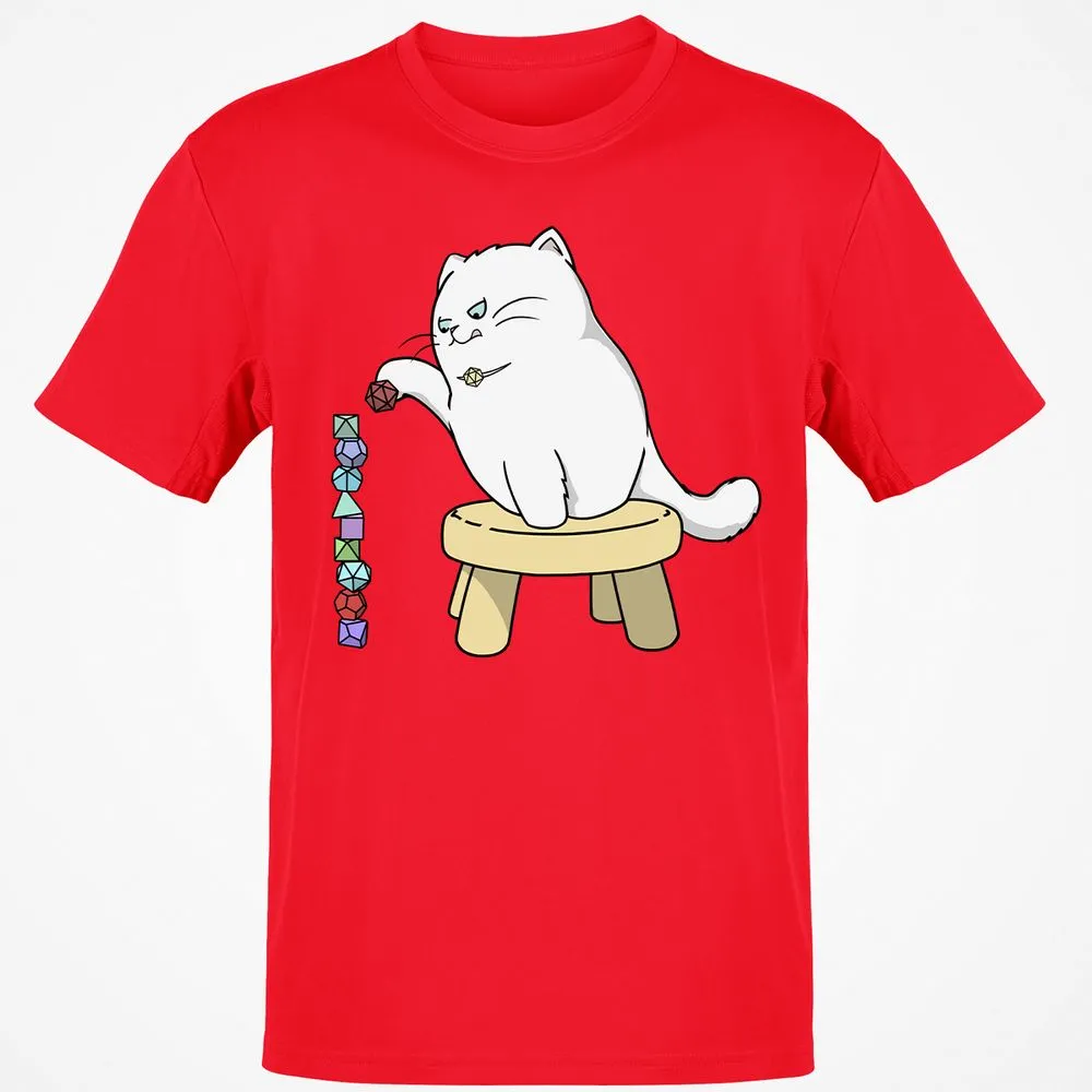 Cat Stacking Dice T-Shirt - Red - 10