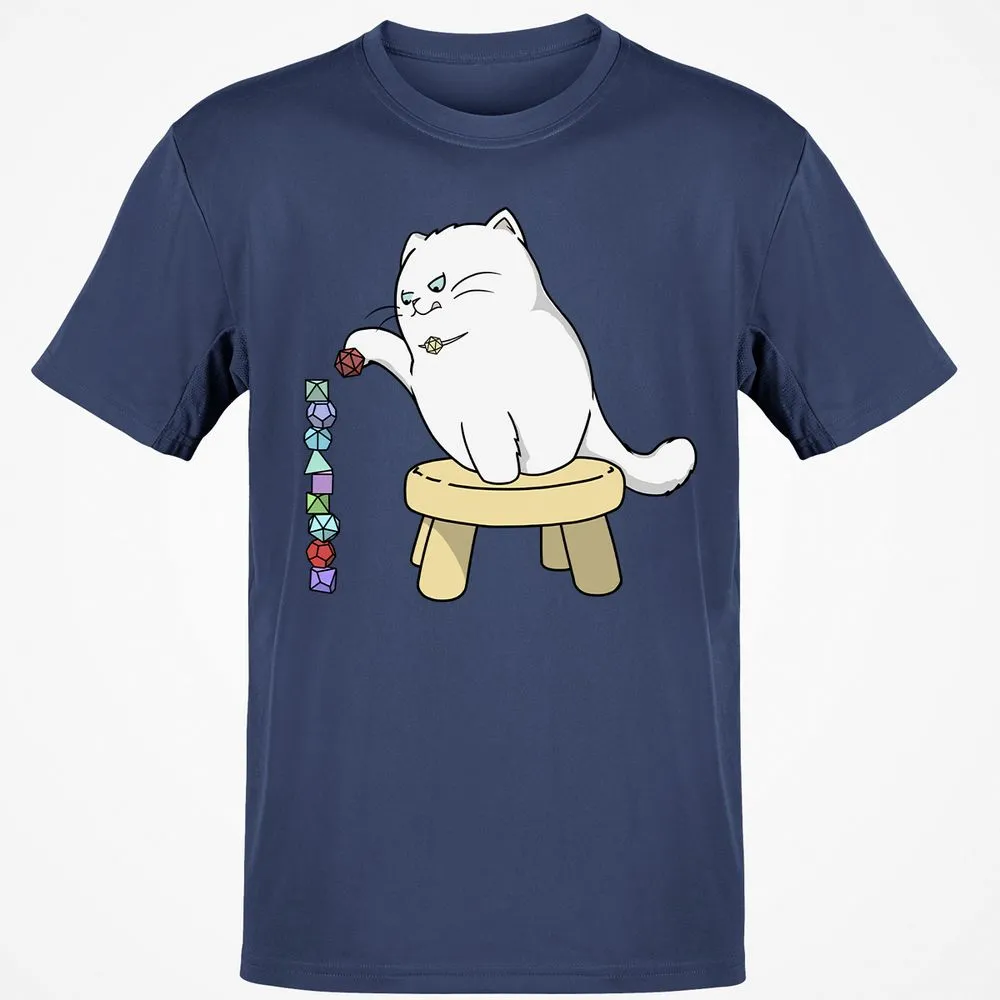 Cat Stacking Dice T-Shirt - Navy - 7