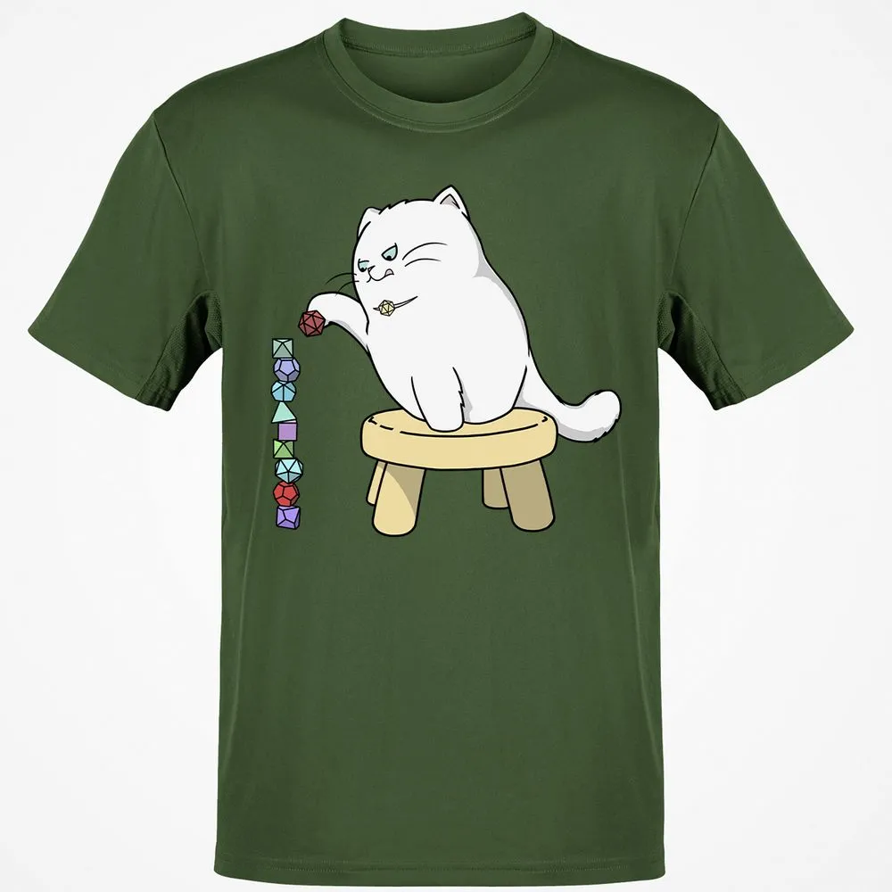 Cat Stacking Dice T-Shirt - Military Green - 6