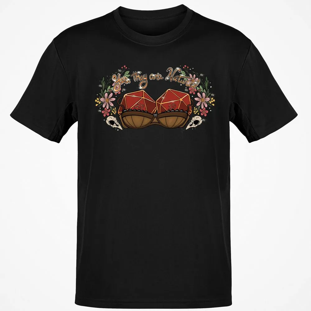Yes They're Natural T-Shirt - Black - 1