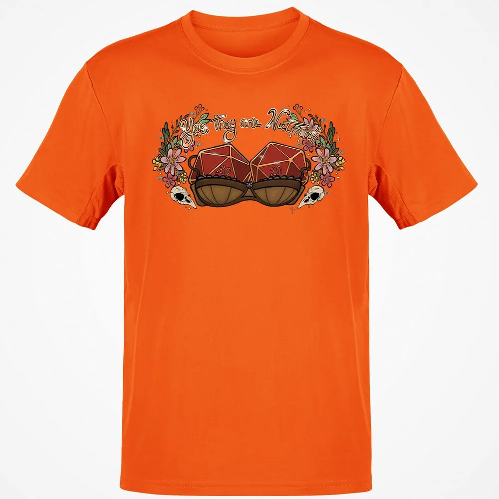 Yes They're Natural T-Shirt - Orange - 8
