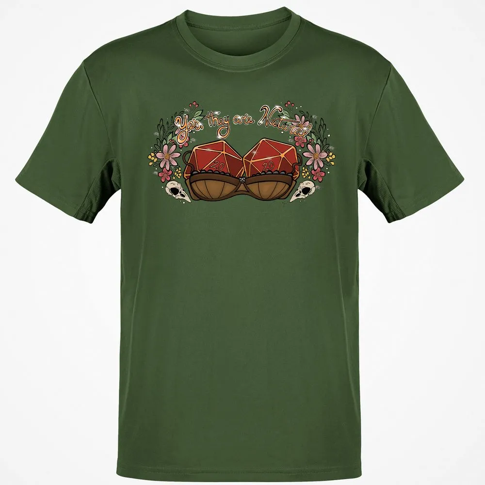 Yes They're Natural T-Shirt - Military Green - 6