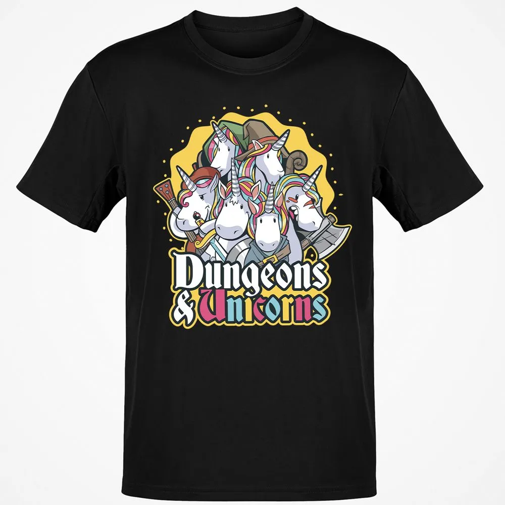 Dungeons And Unicorns T-Shirt - Black - 1