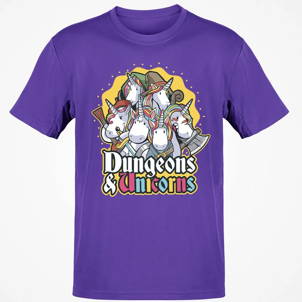 Dungeons And Unicorns T-Shirt - Purple - 9