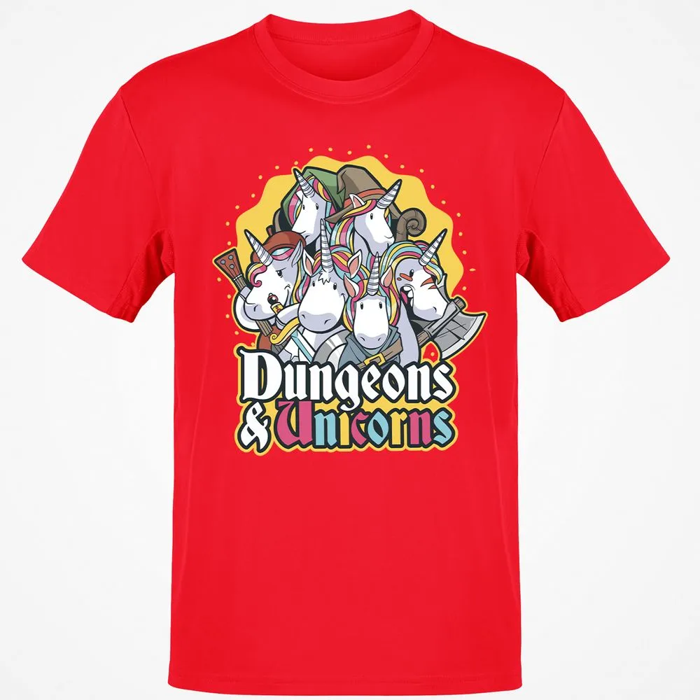 Dungeons And Unicorns T-Shirt - Red - 10