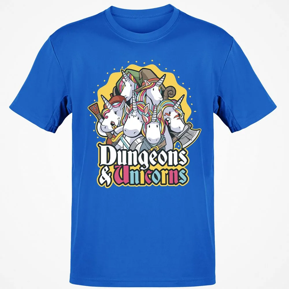 Dungeons And Unicorns T-Shirt - Royal - 11