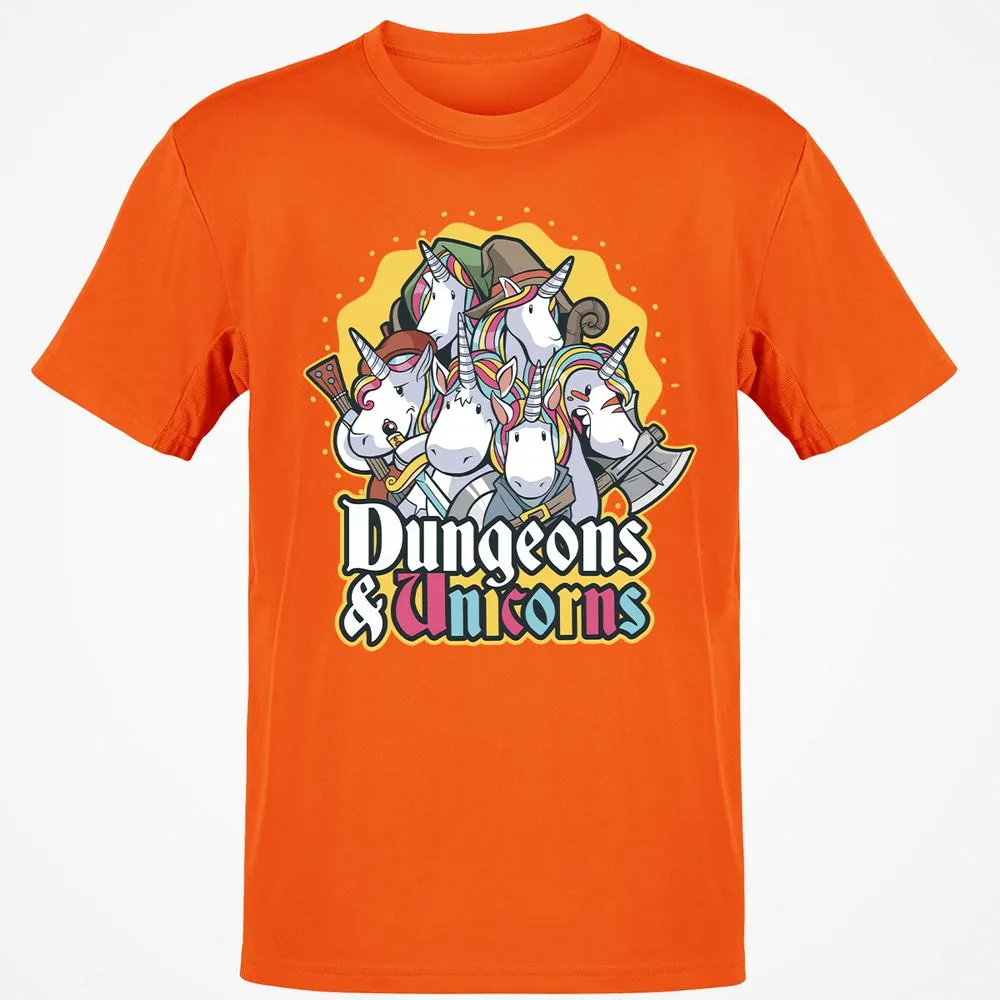 Dungeons And Unicorns T-Shirt - Orange - 8