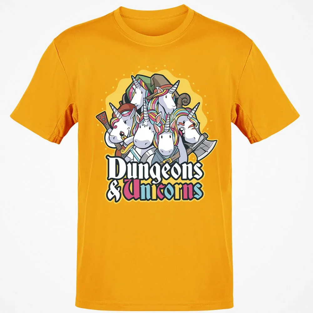 Dungeons And Unicorns T-Shirt - Gold - 4