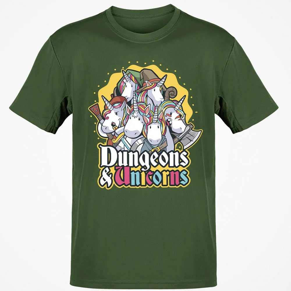 Dungeons And Unicorns T-Shirt - Military Green - 6