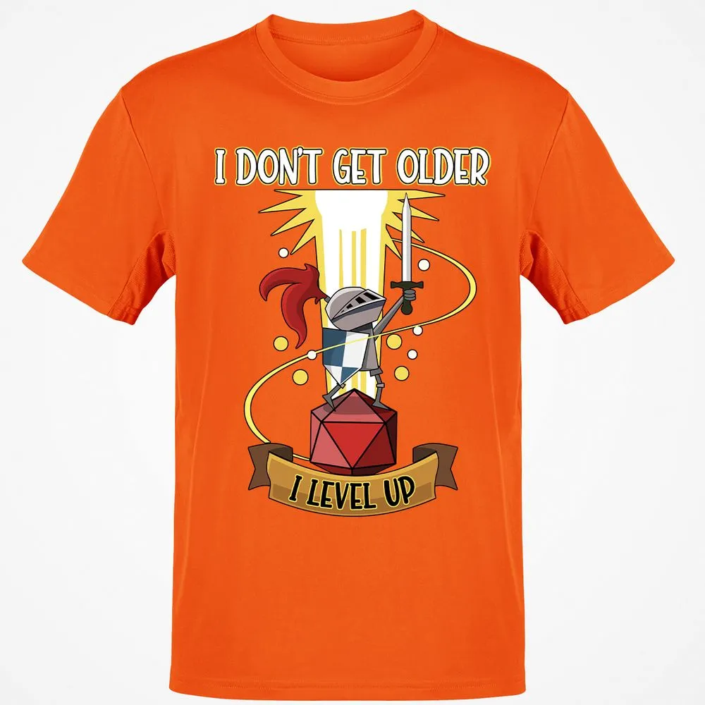 I Dont Get Older I Level Up T-Shirt - Orange - 8