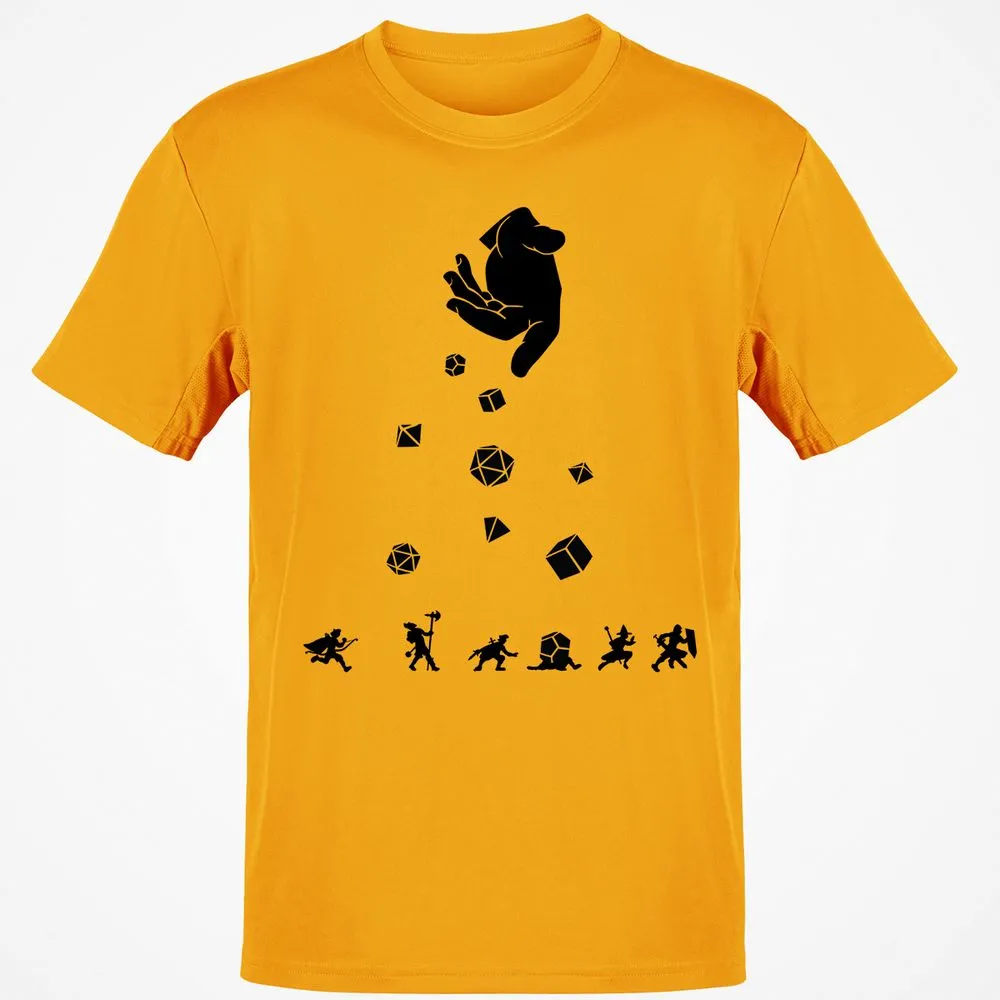 Rocks Fall, Everyone Dice T-Shirt - Gold - 4