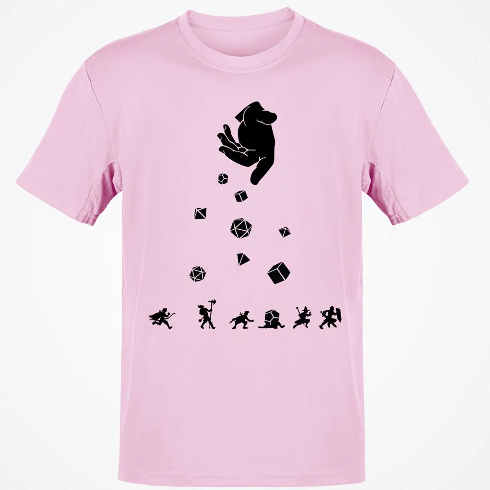 Rocks Fall, Everyone Dice T-Shirt - Light Pink - 5