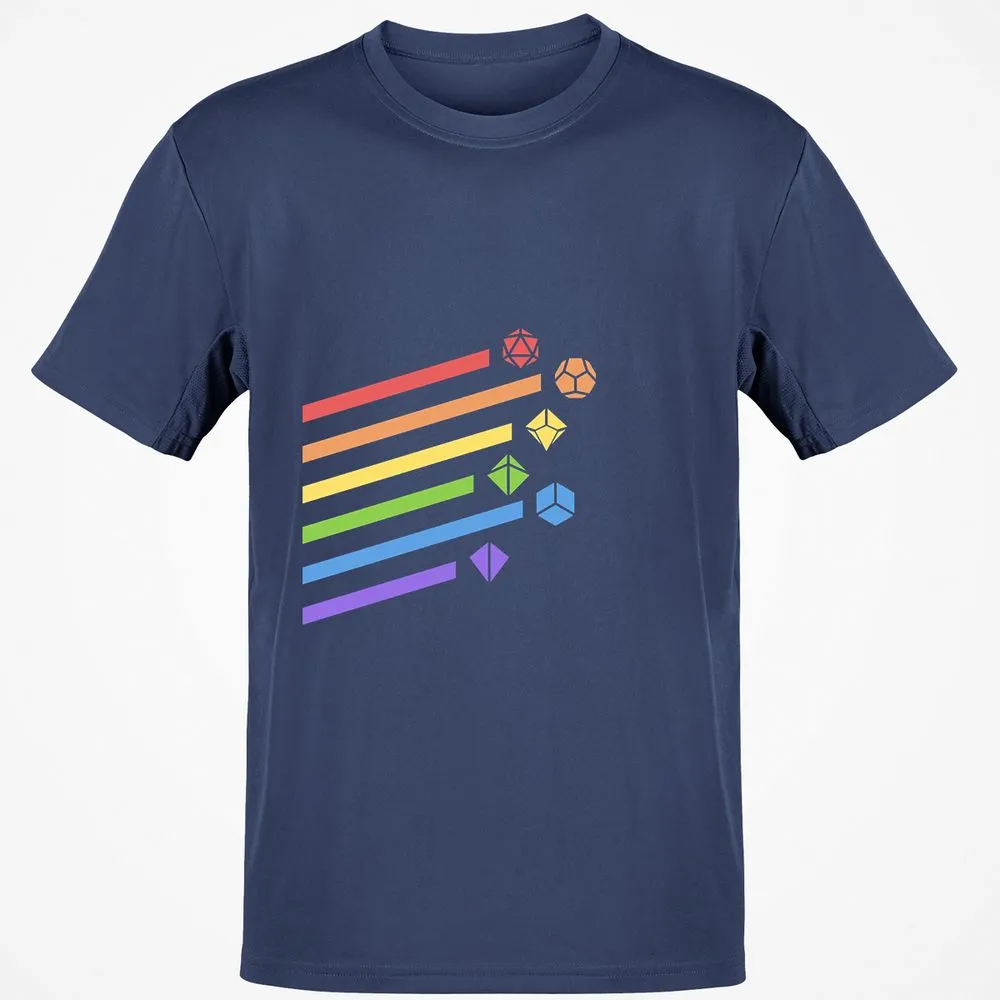 Rainbow Dice Set T-Shirt - Navy - 7