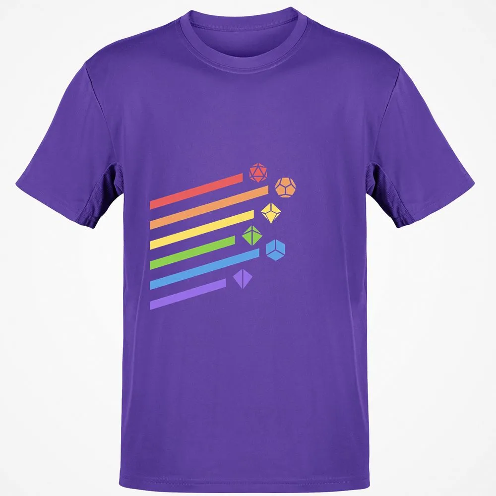 Rainbow Dice Set T-Shirt - Purple - 9