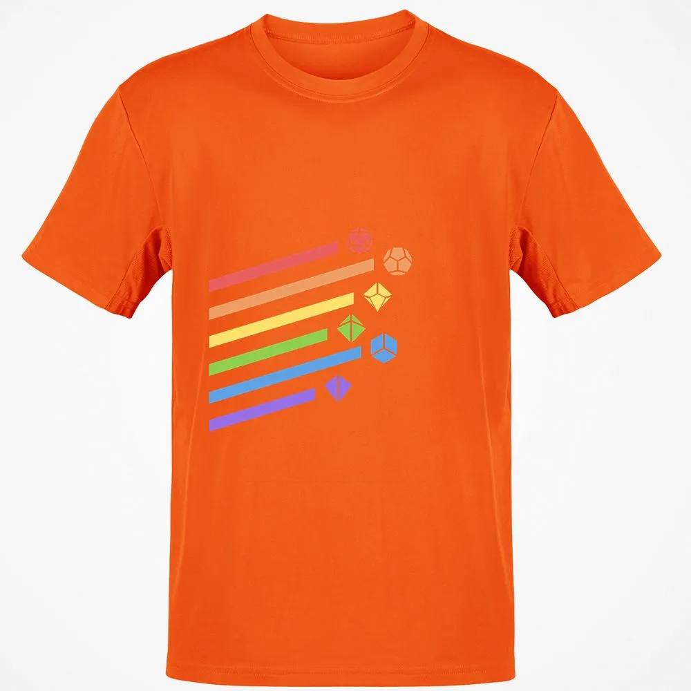 Rainbow Dice Set T-Shirt - Orange - 8