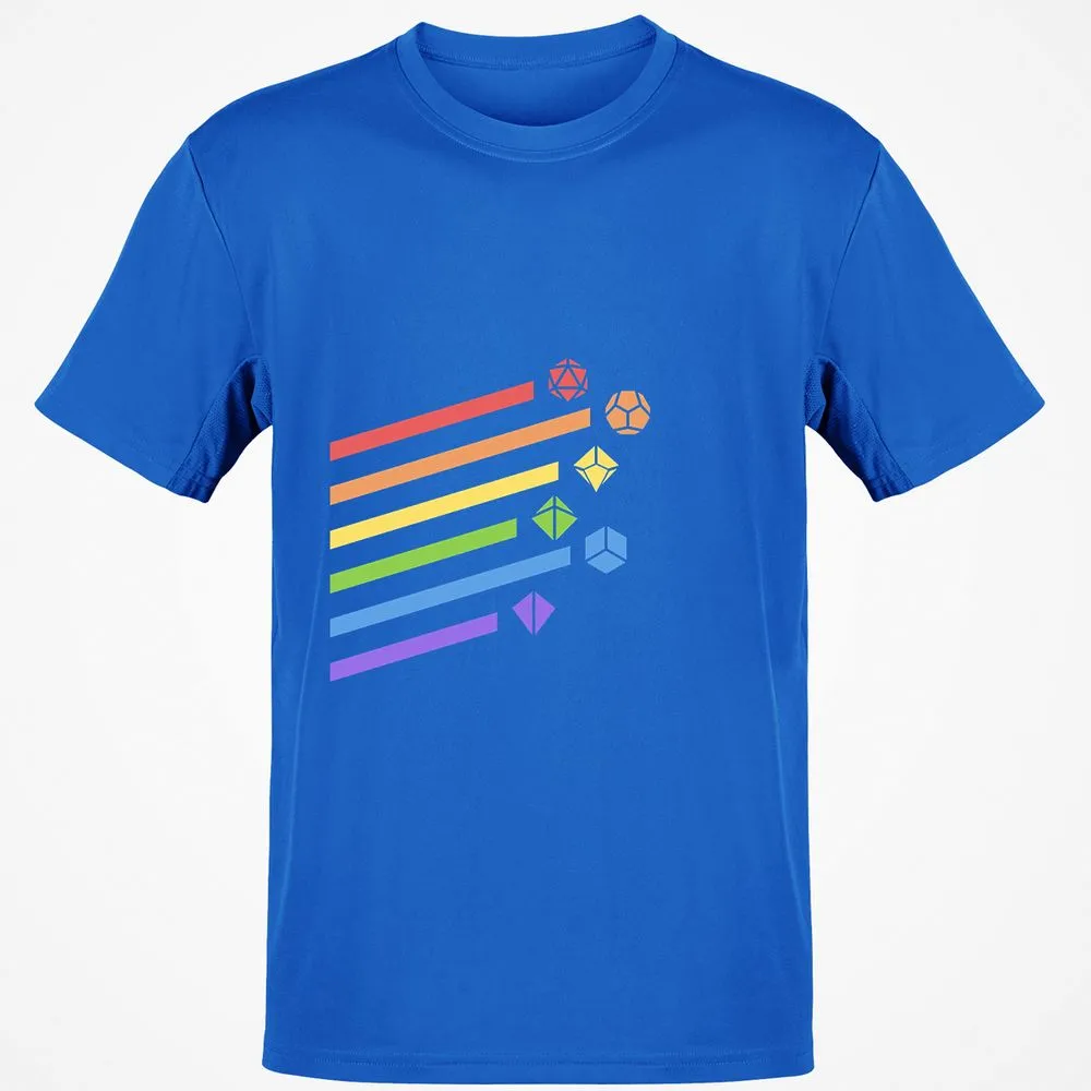 Rainbow Dice Set T-Shirt - Royal - 11