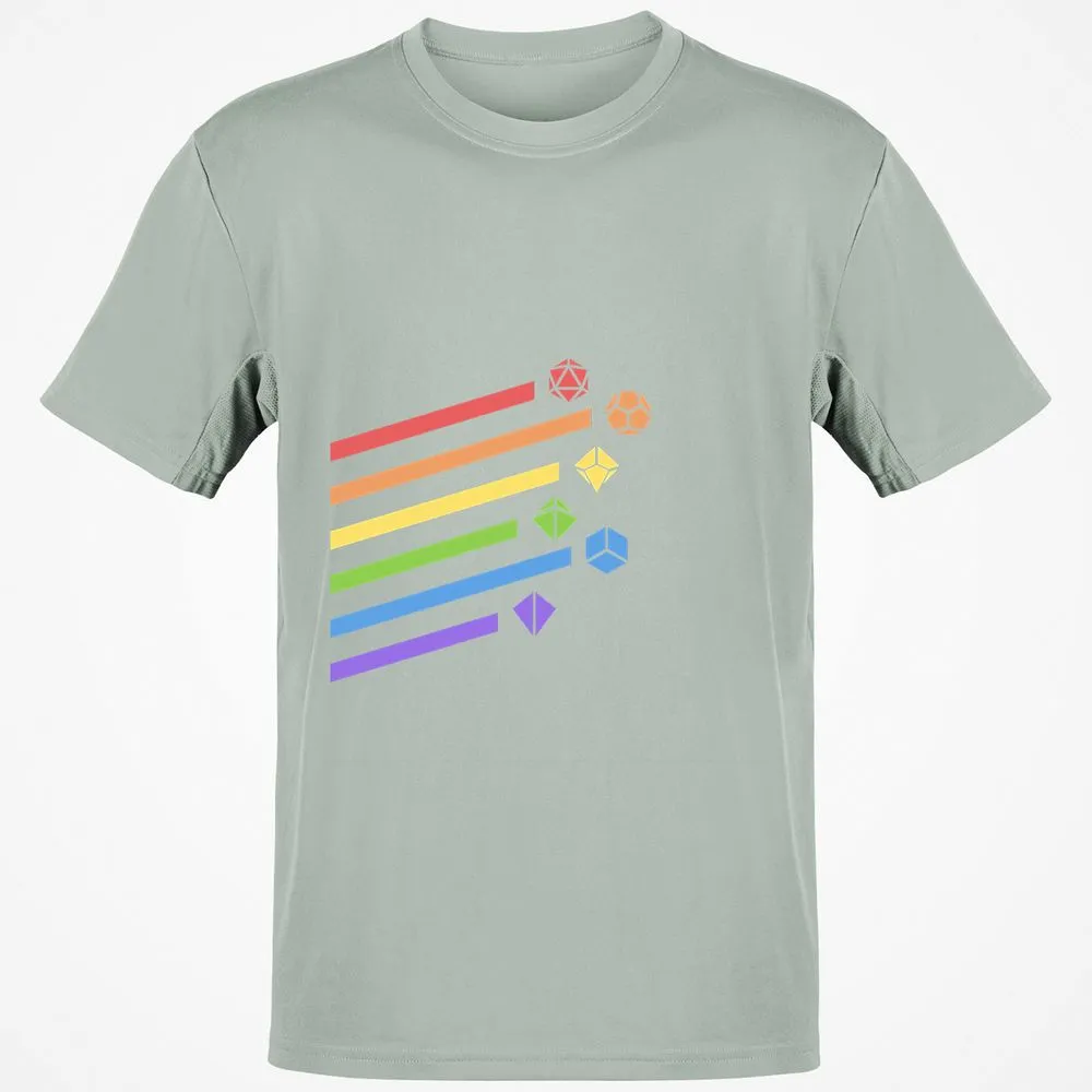 Rainbow Dice Set T-Shirt - Ash - 2