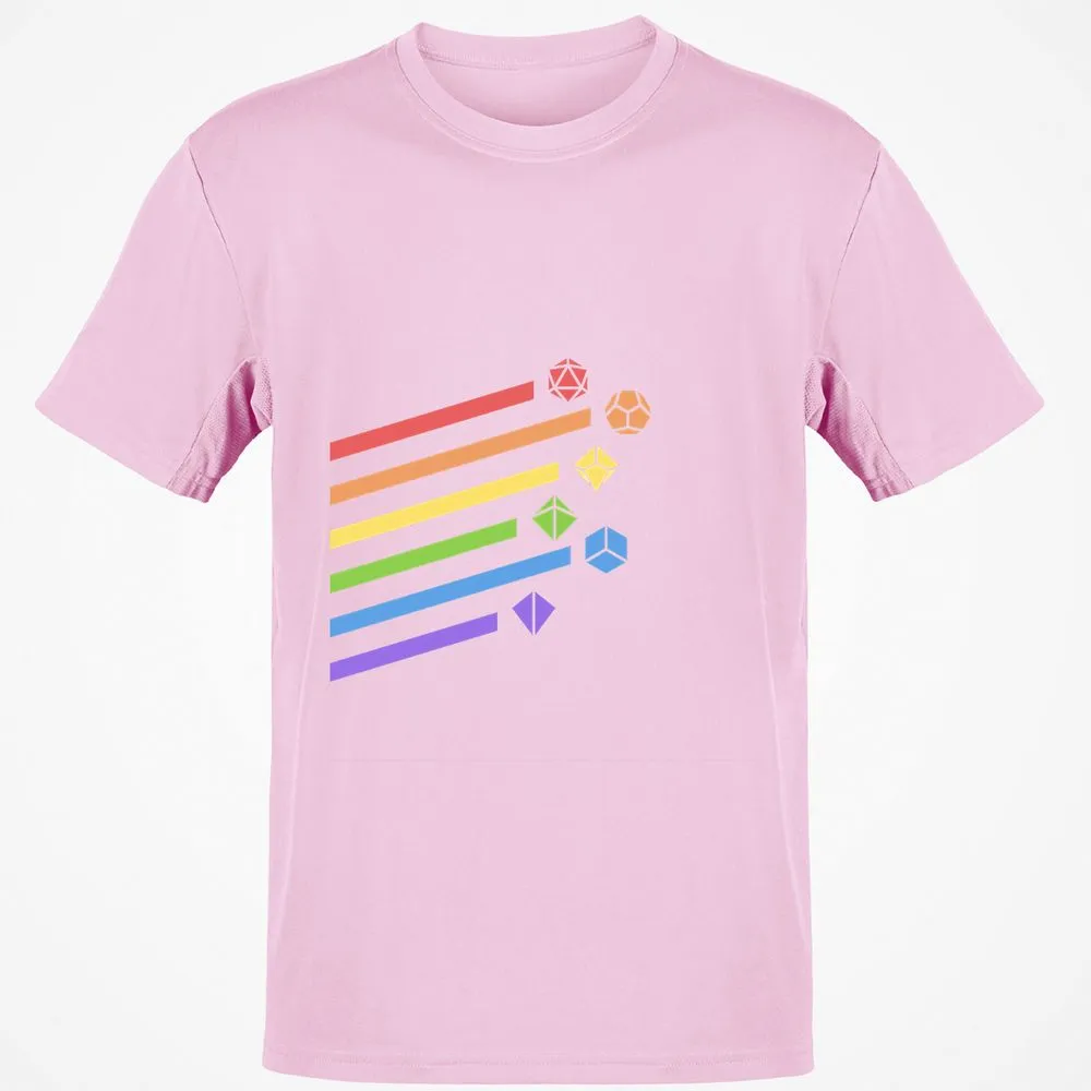 Rainbow Dice Set T-Shirt - Light Pink - 5