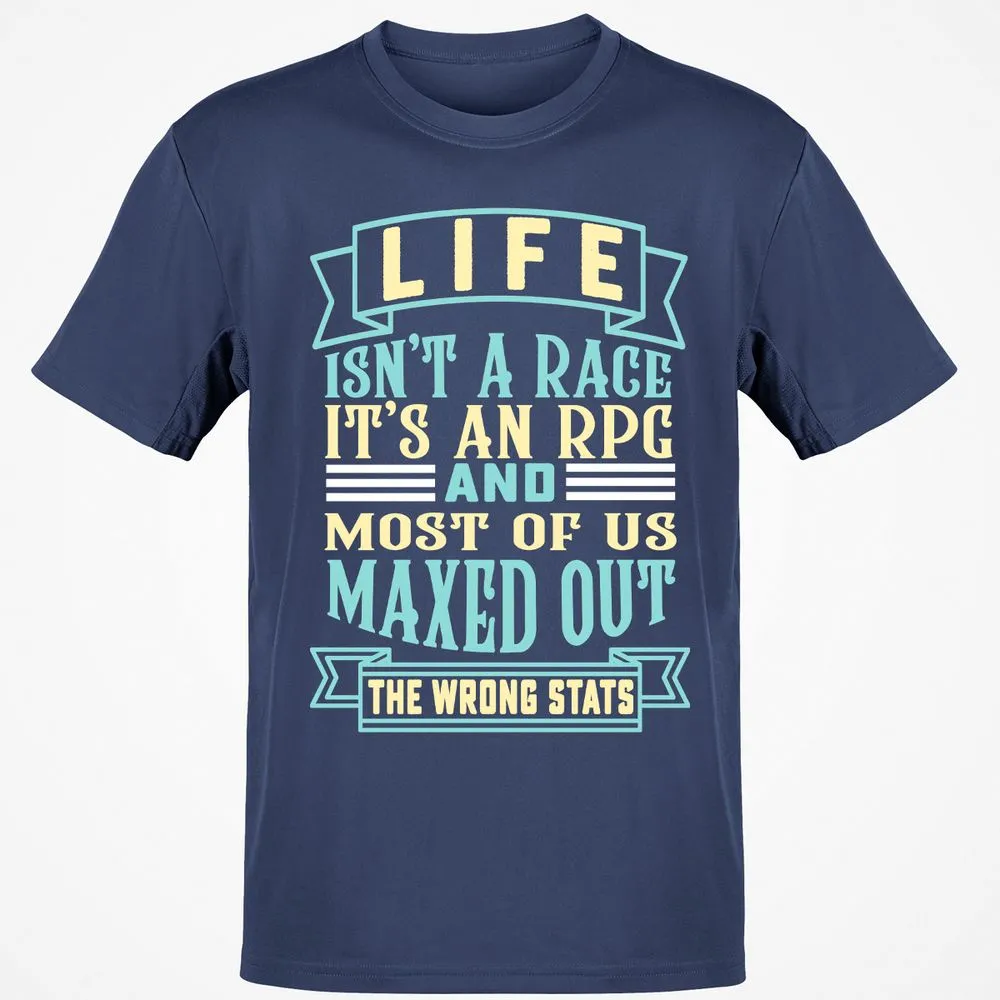 Life Is A RPG T-Shirt - Navy - 7