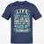 Life Is A RPG T-Shirt - Navy - 7