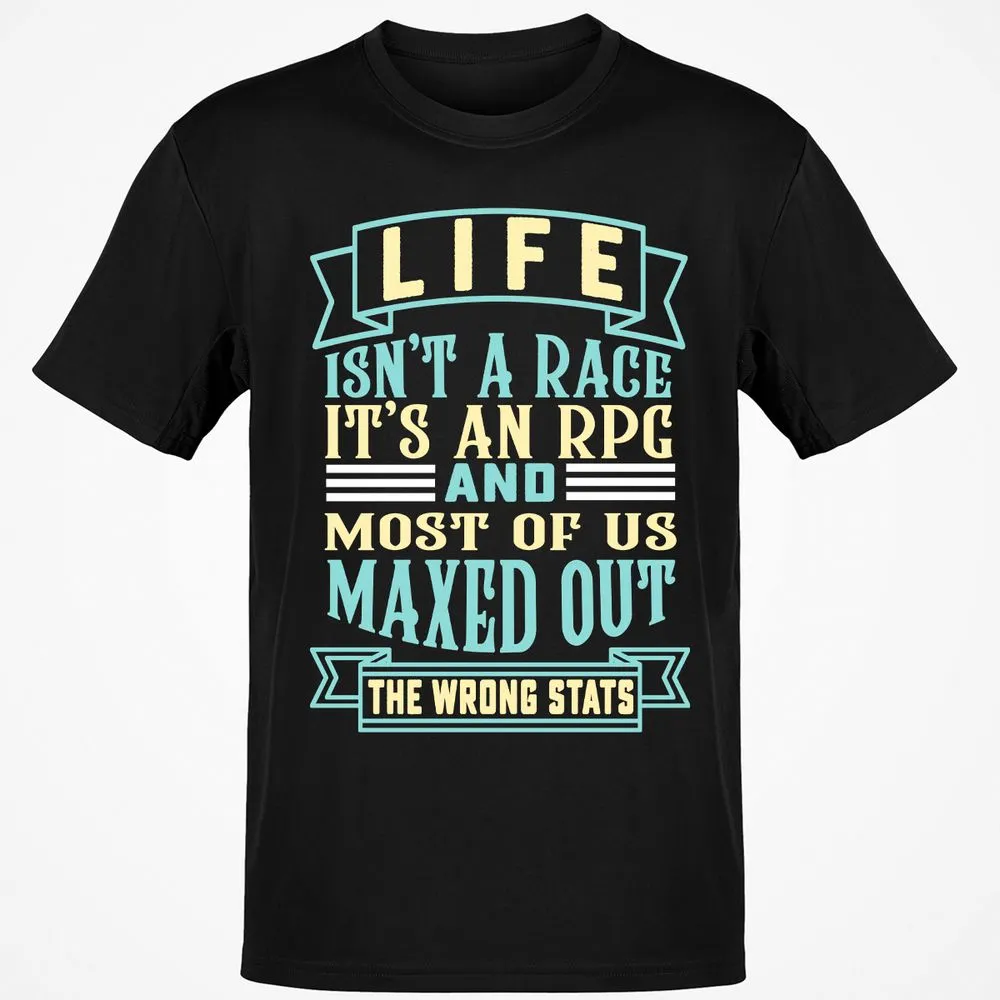 Life Is A RPG T-Shirt - Black - 1