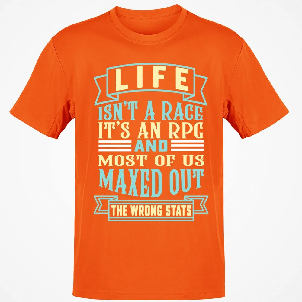 Life Is A RPG T-Shirt - Orange - 8