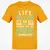 Life Is A RPG T-Shirt - Gold - 4