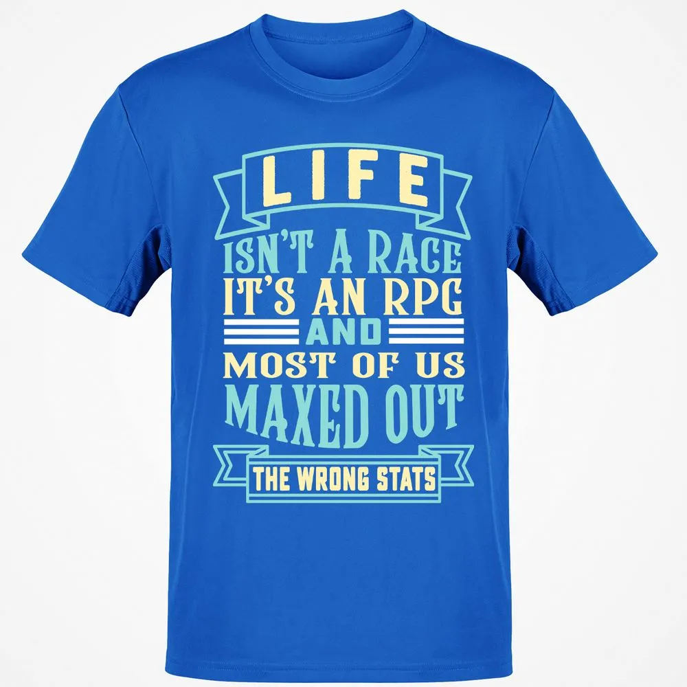 Life Is A RPG T-Shirt - Royal - 11