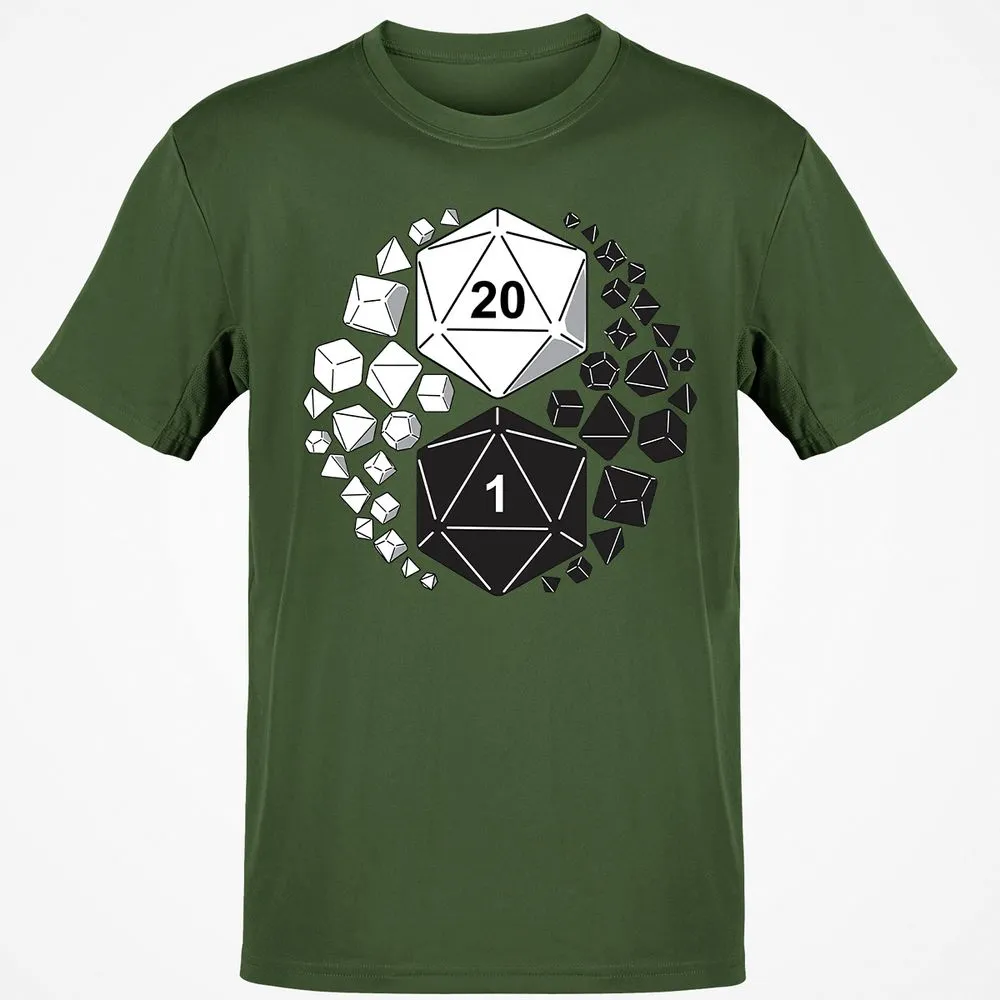 Gaming Yin Yang T-Shirt - Military Green - 6