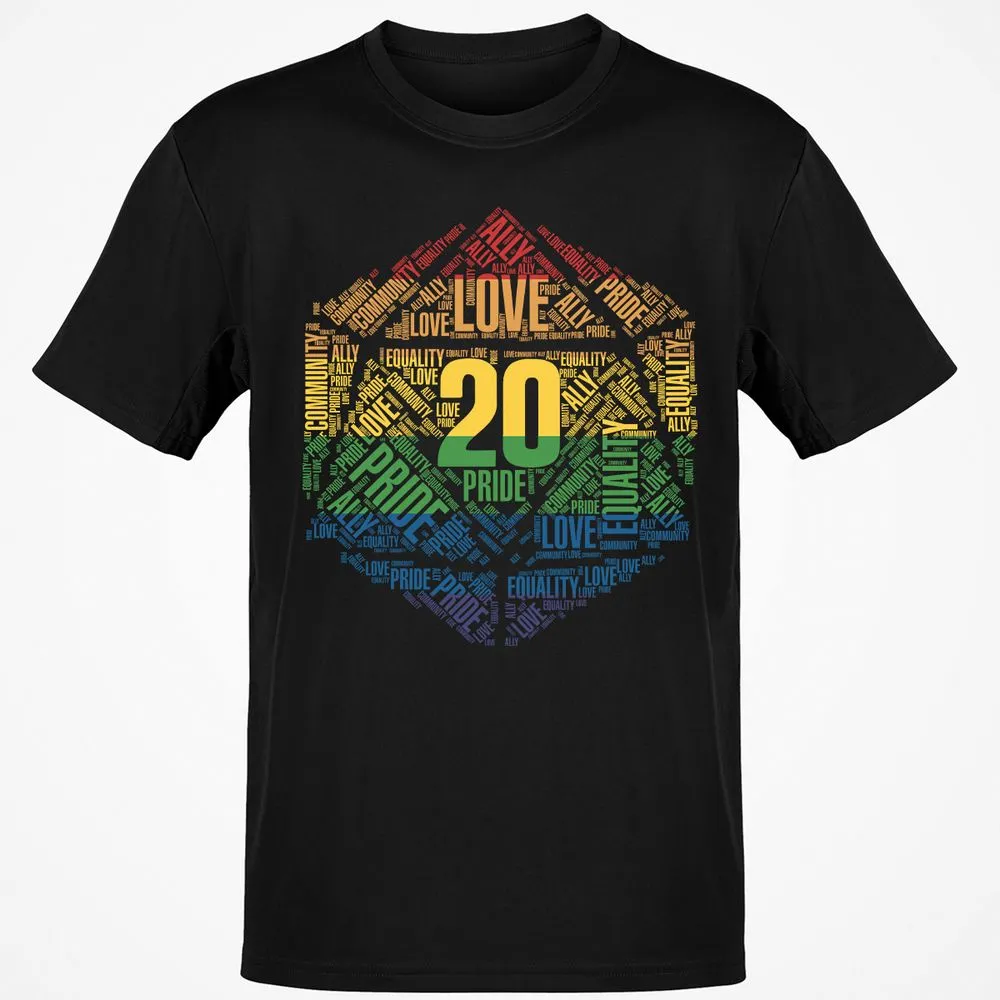 D20 Pride T-Shirt - Black - 1