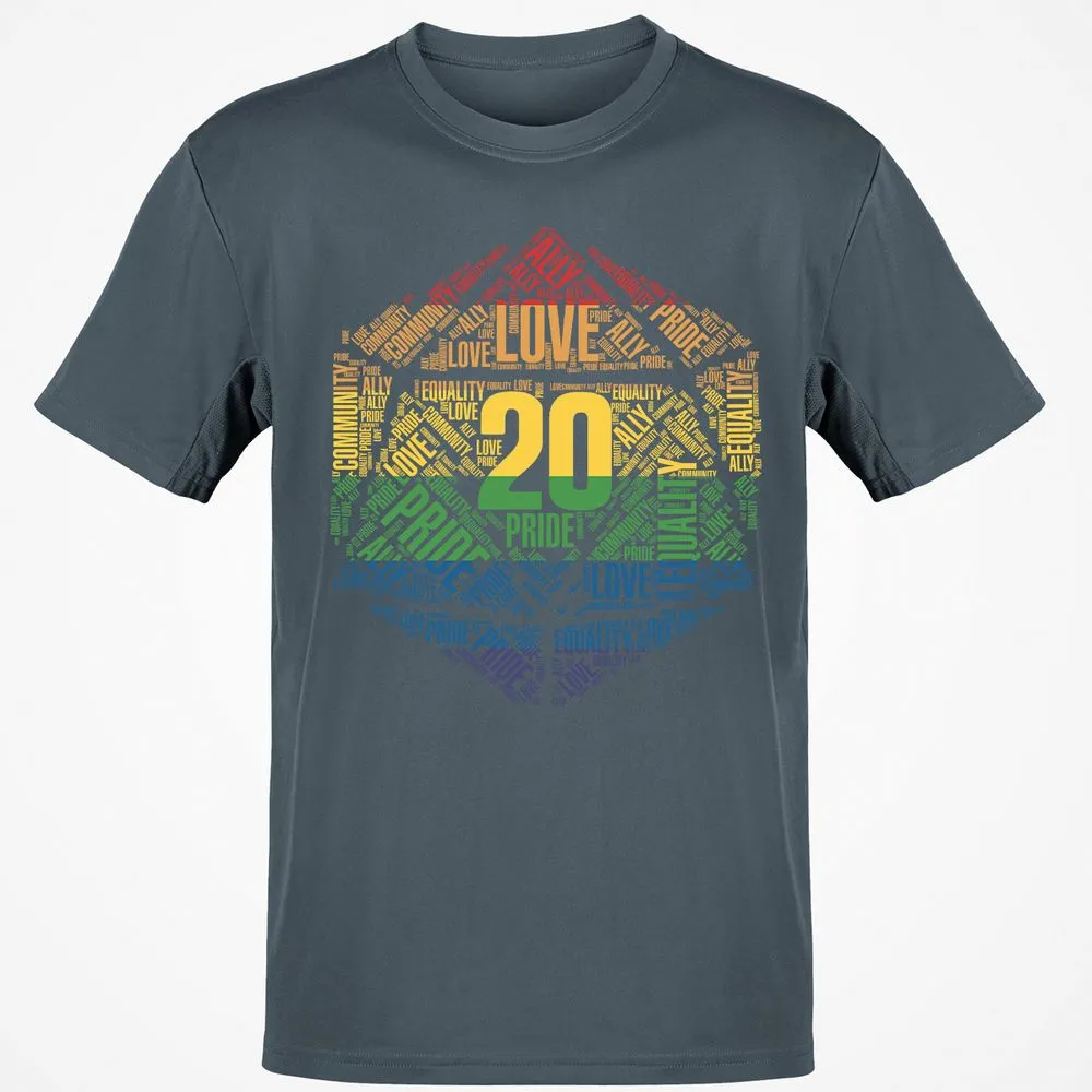 D20 Pride T-Shirt - Charcoal - 3