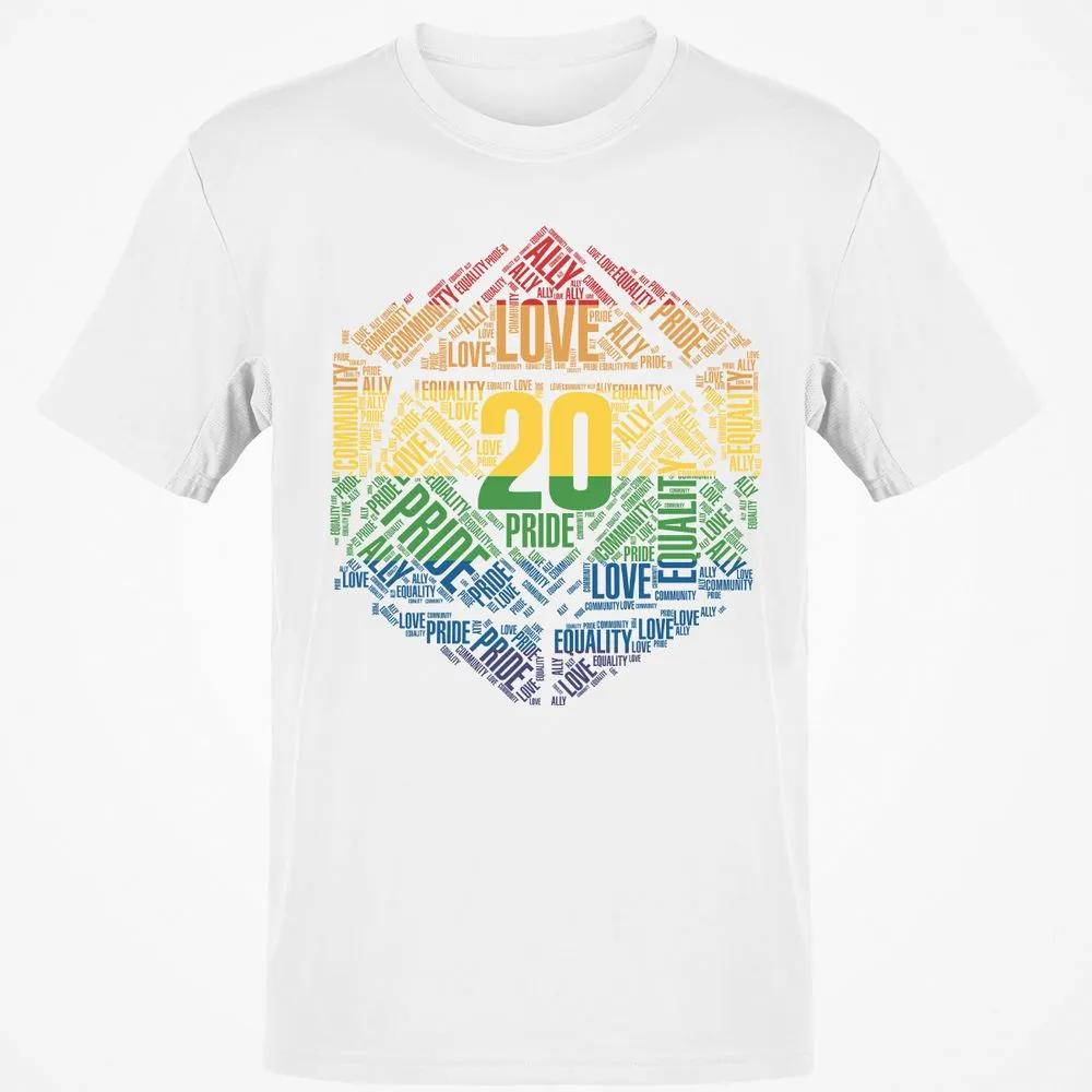 D20 Pride T-Shirt - White - 12