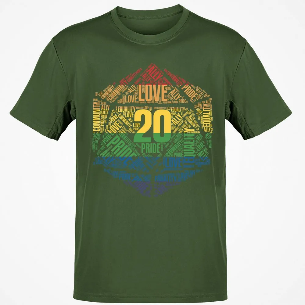 D20 Pride T-Shirt - Military Green - 6