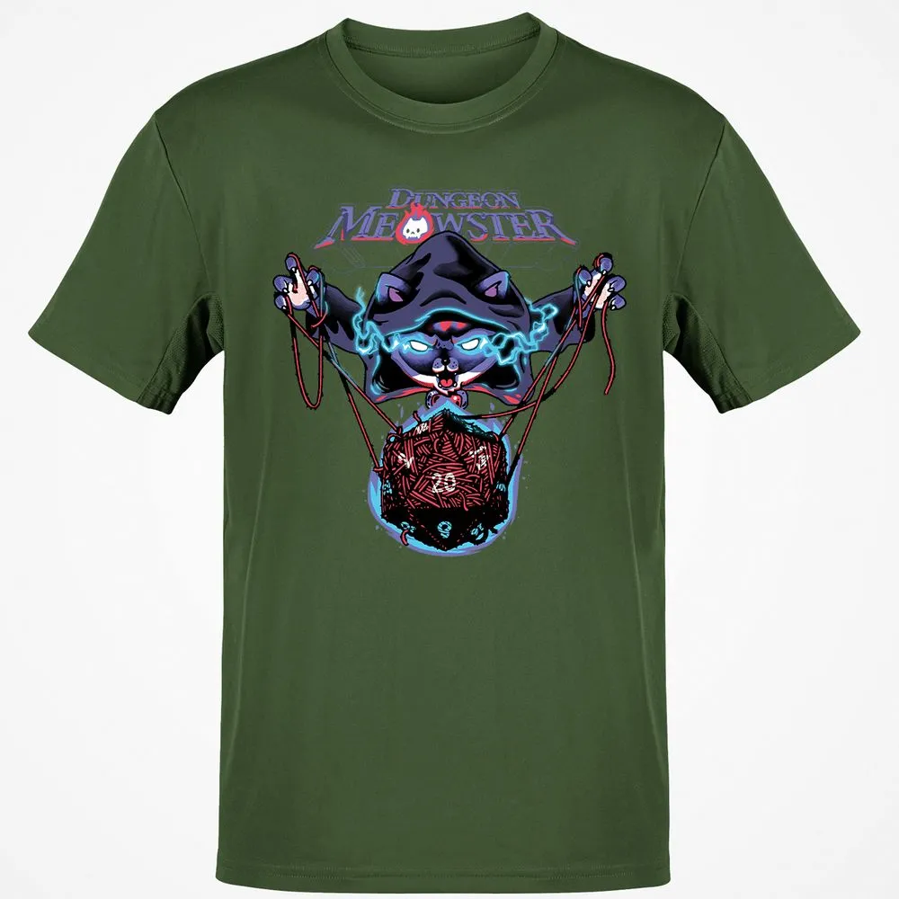 Dungeon Meowster T-Shirt - Military Green - 6