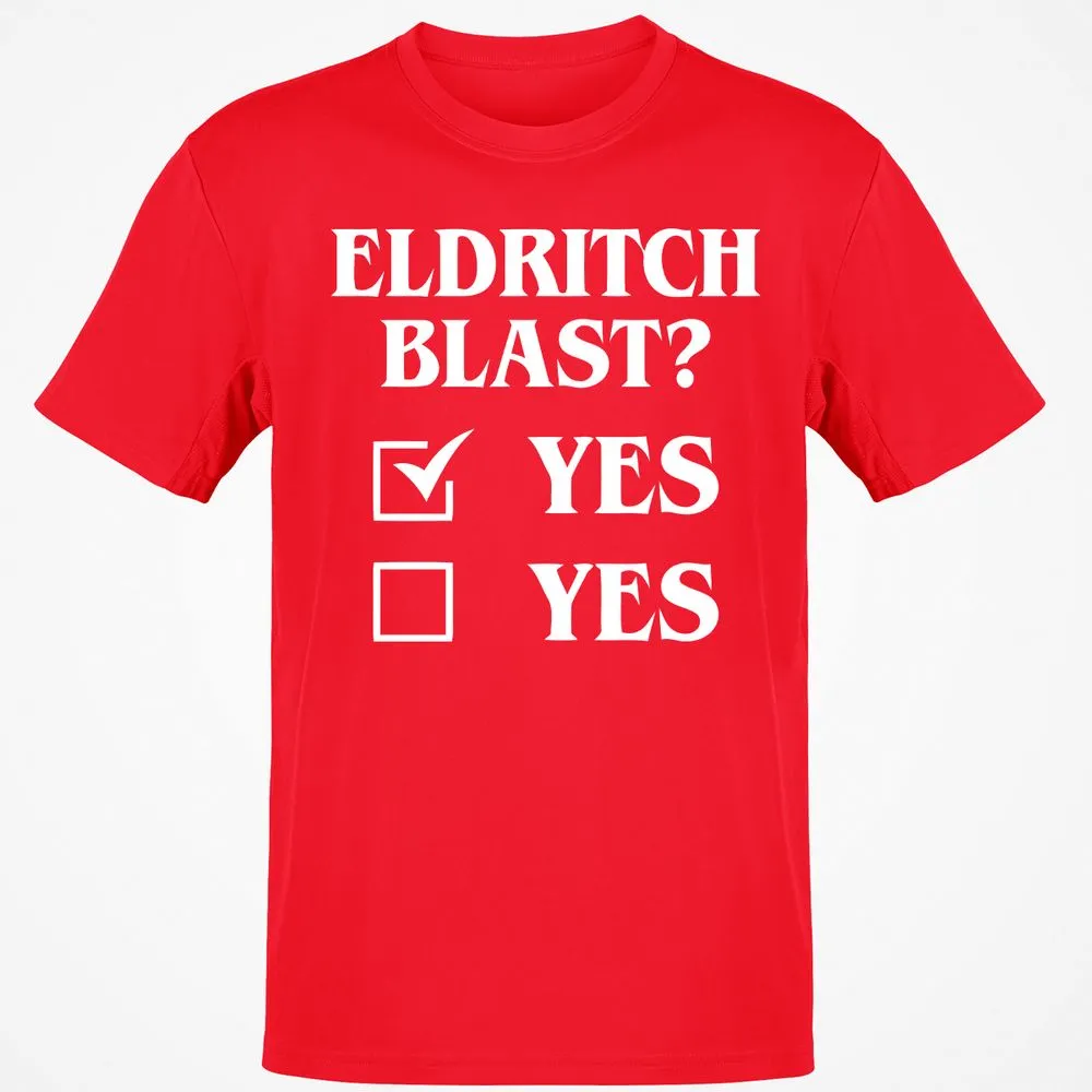 Eldritch Blast Yes T-Shirt - Red - 10