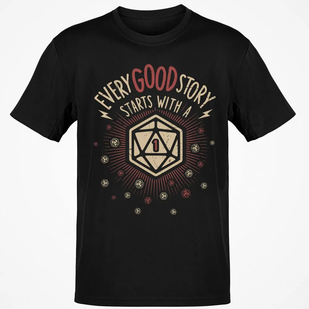 Good Story Starts With A 1 T-Shirt - Black - 1