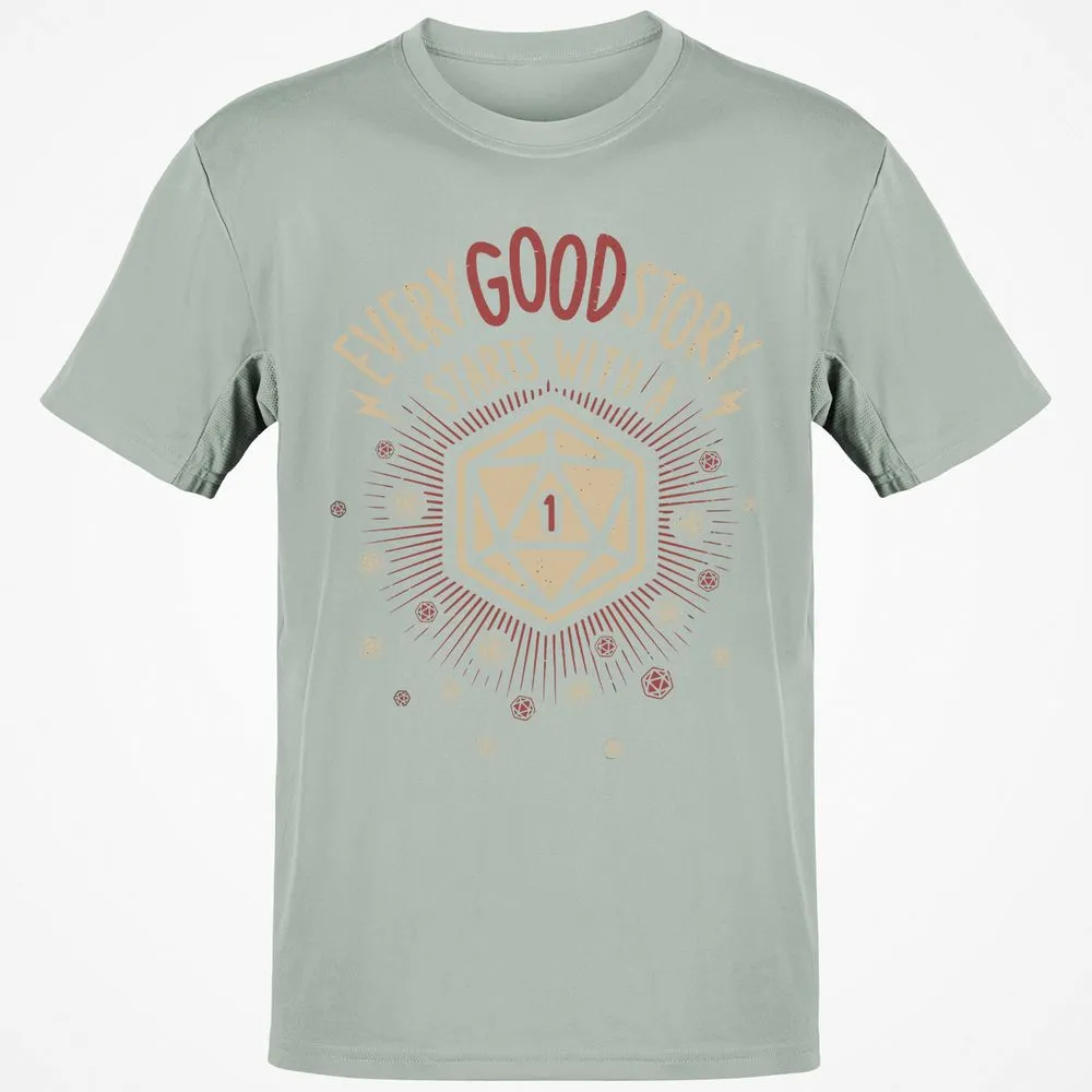 Good Story Starts With A 1 T-Shirt - Ash - 2