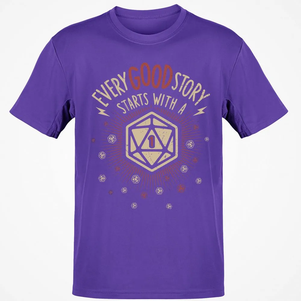 Good Story Starts With A 1 T-Shirt - Purple - 9