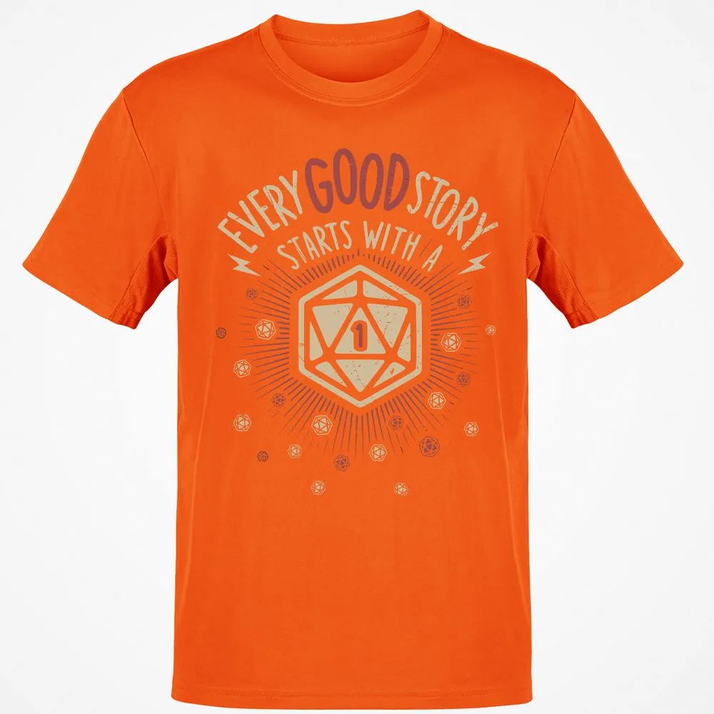 Good Story Starts With A 1 T-Shirt - Orange - 8