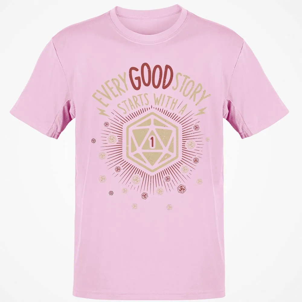 Good Story Starts With A 1 T-Shirt - Light Pink - 5