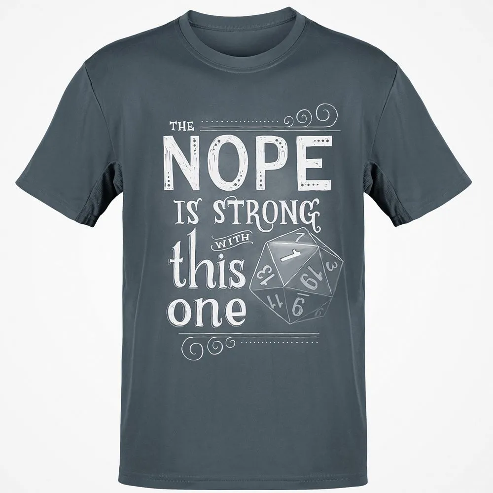 The NOPE is Strong with This One T-Shirt - Charcoal - 3