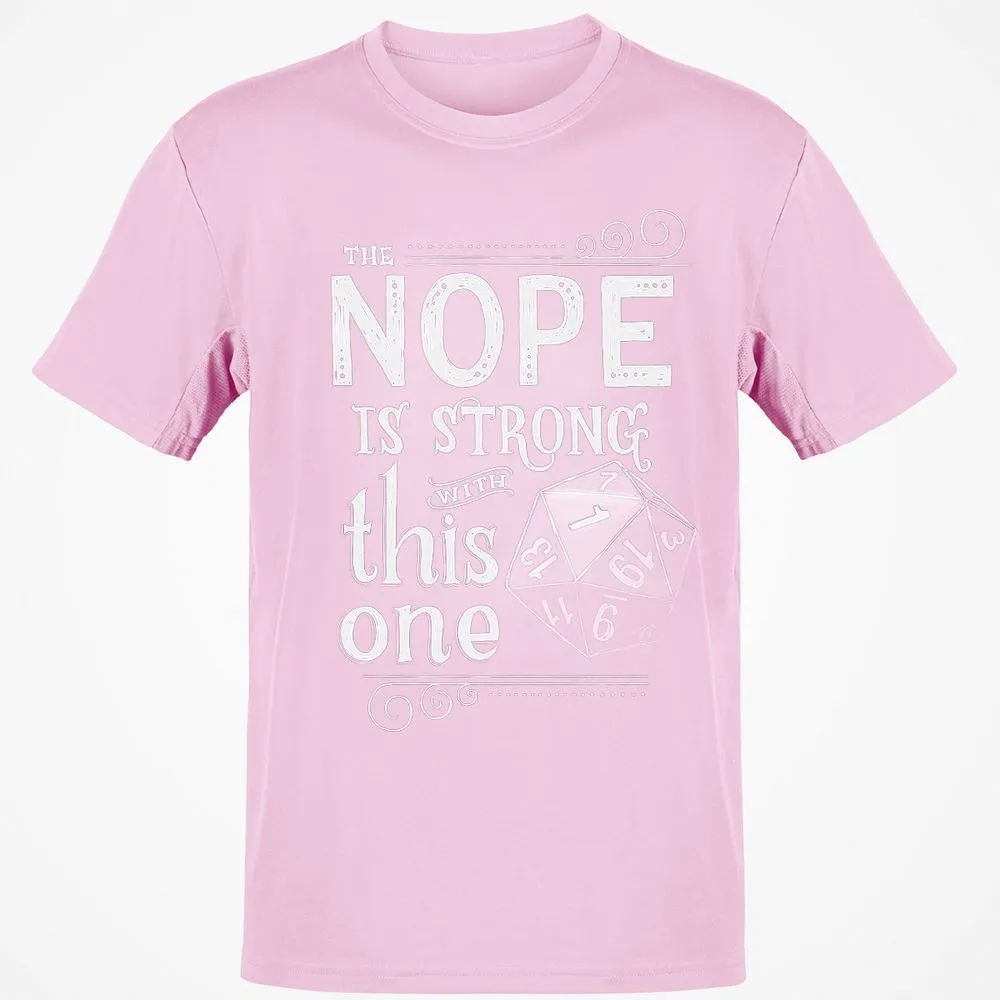 The NOPE is Strong with This One T-Shirt - Light Pink - 5