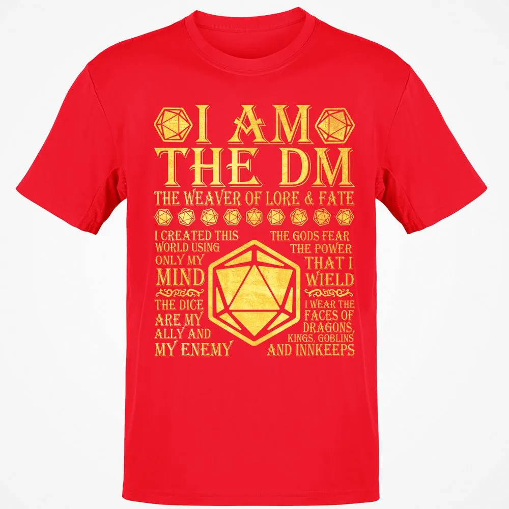 I Am The DM T-Shirt - Red - 10