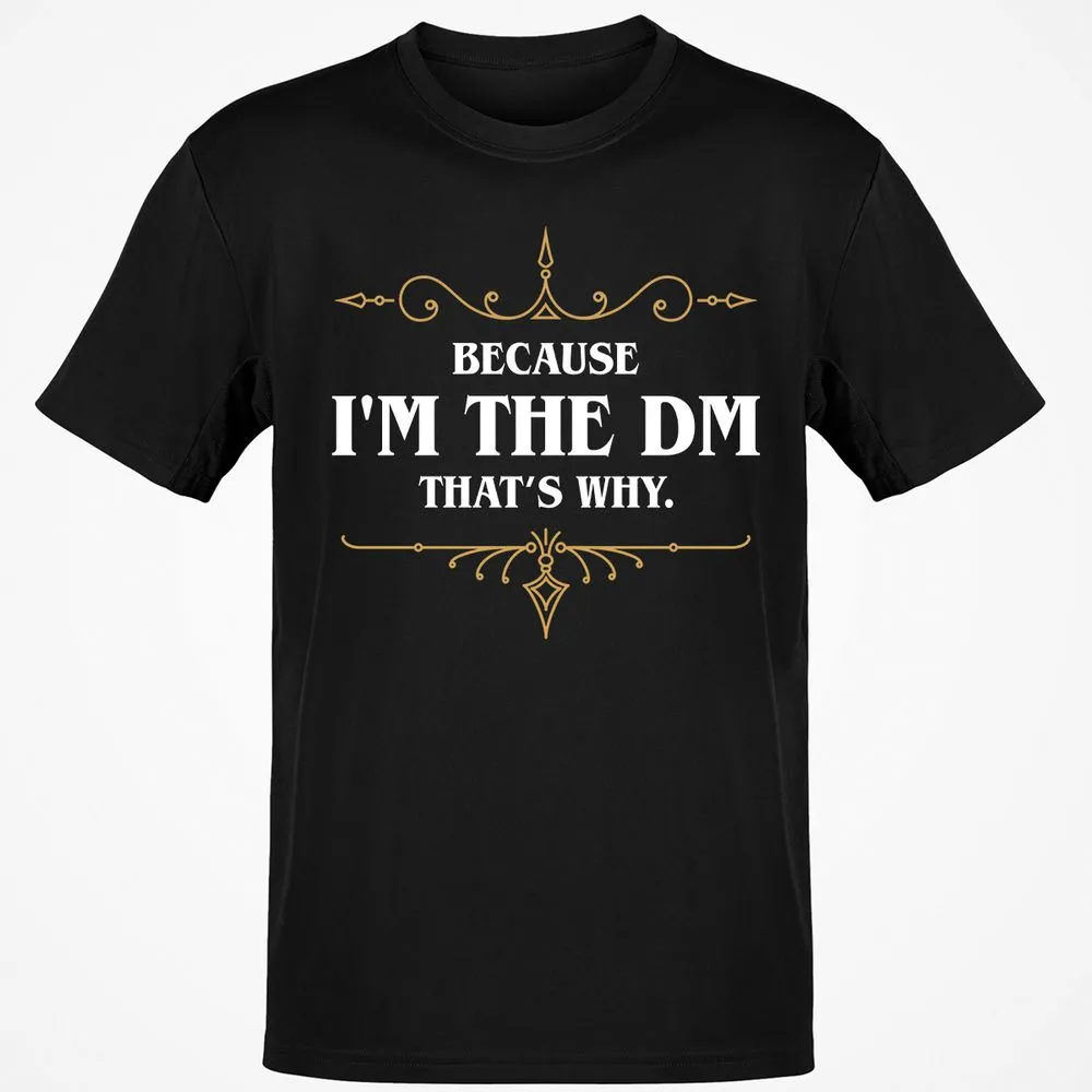 Because I'm the Master That's Why T-Shirt - Black - 1