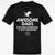 Awesome Dads Slay Dragons T-Shirt - Black - 1