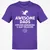 Awesome Dads Slay Dragons T-Shirt - Purple - 9