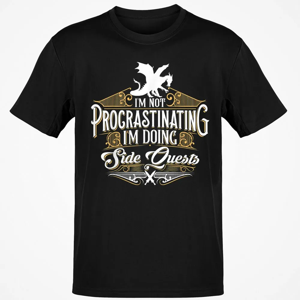 I'm Doing Side Quests T-Shirt - Black - 1